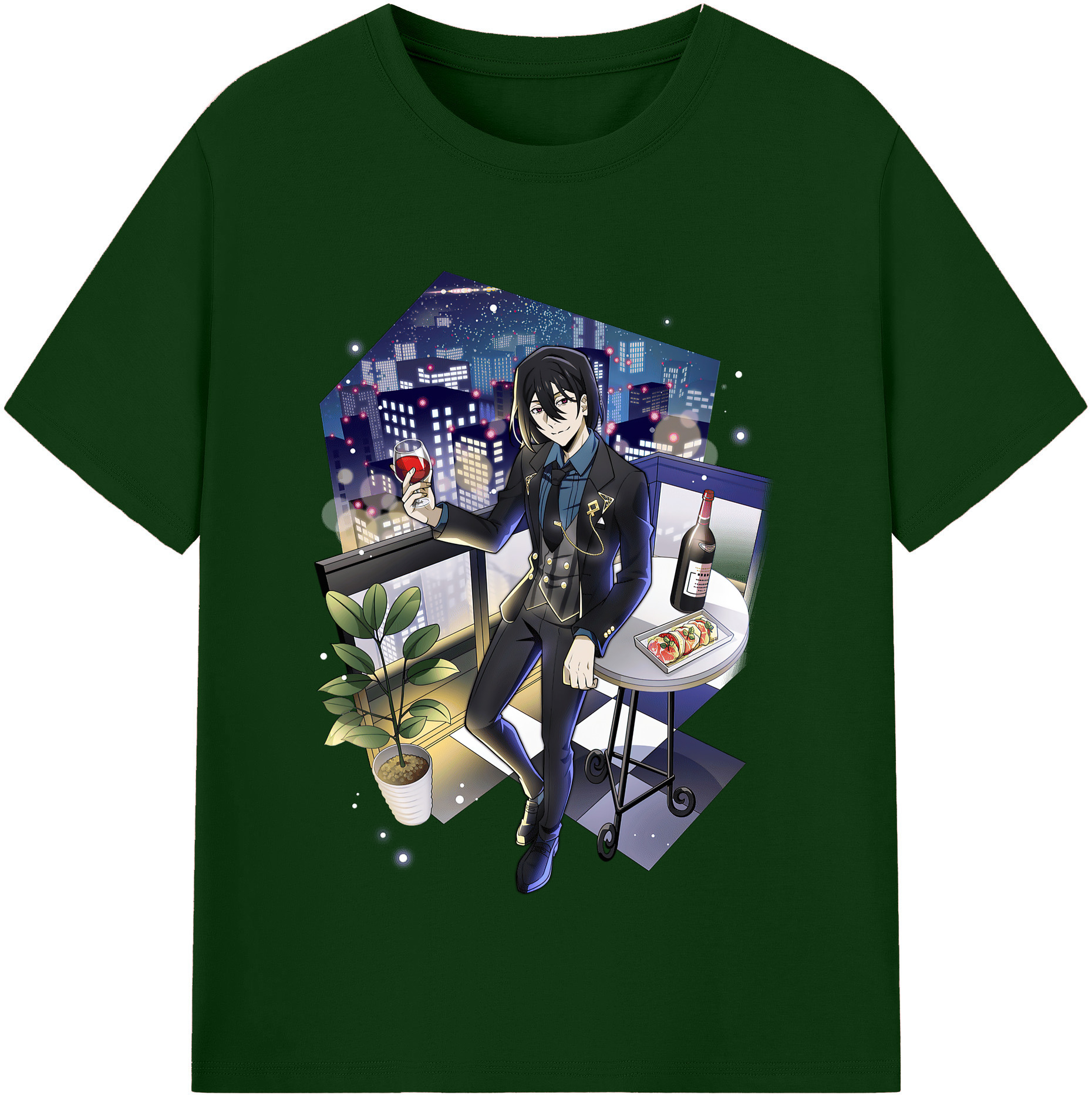 （画像用） 文豪ストレイドッグス Bungo Stray Dogs 綿100％半袖Tシャツ（フロントプリント）
